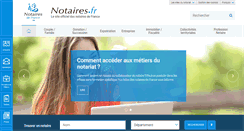 Desktop Screenshot of notaires.fr