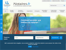 Tablet Screenshot of notaires.fr